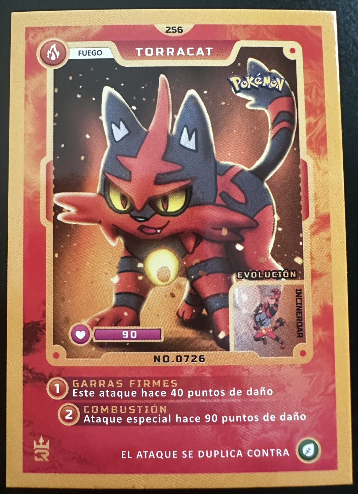 TORRACAT - POKEMON MASTER JOURNEY 3R ELEMENTOS CCG