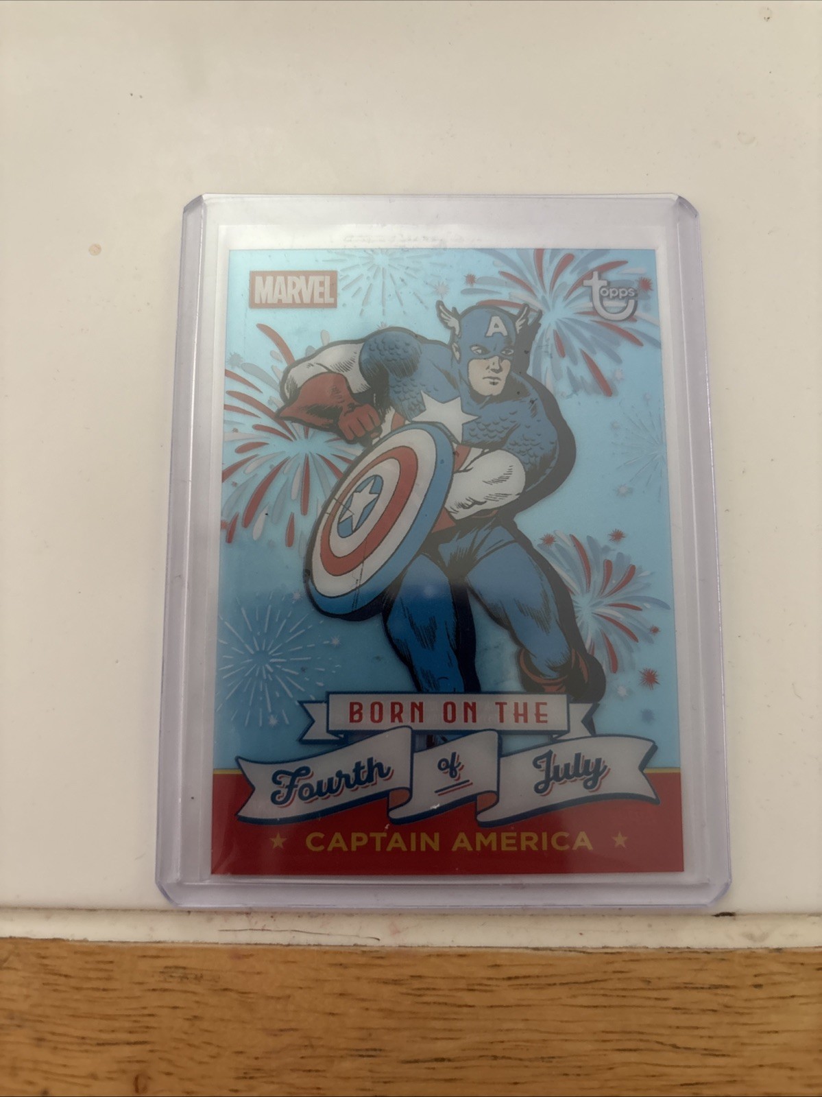 Inserto 2026 Topps Marvel Capitan America nato il 4 luglio FOJ-6 SSP