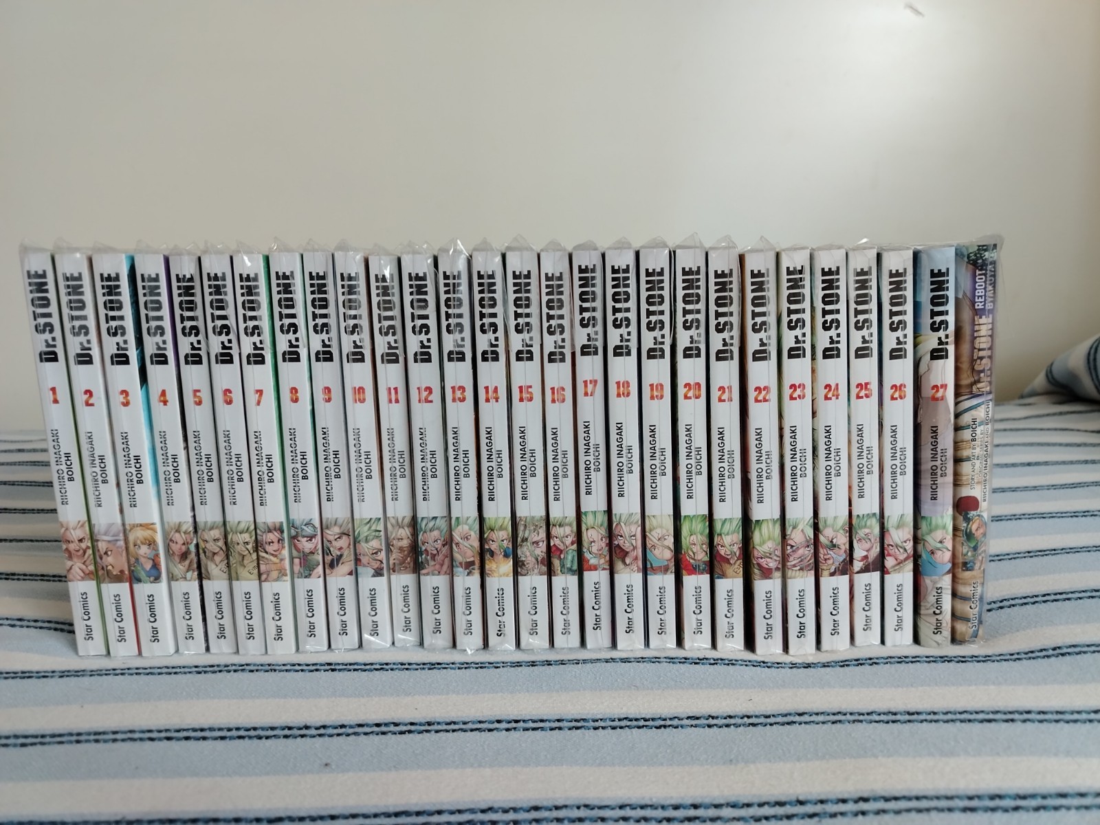 Star Comics Dr. Stone serie completa 1-27 + Reboot: Byakuya Riichirò Inagaki