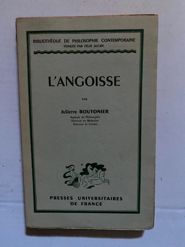 L'Angoisse, Juliette Boutonier