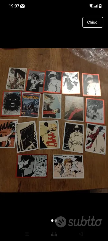 figurine e cards Dylan dog