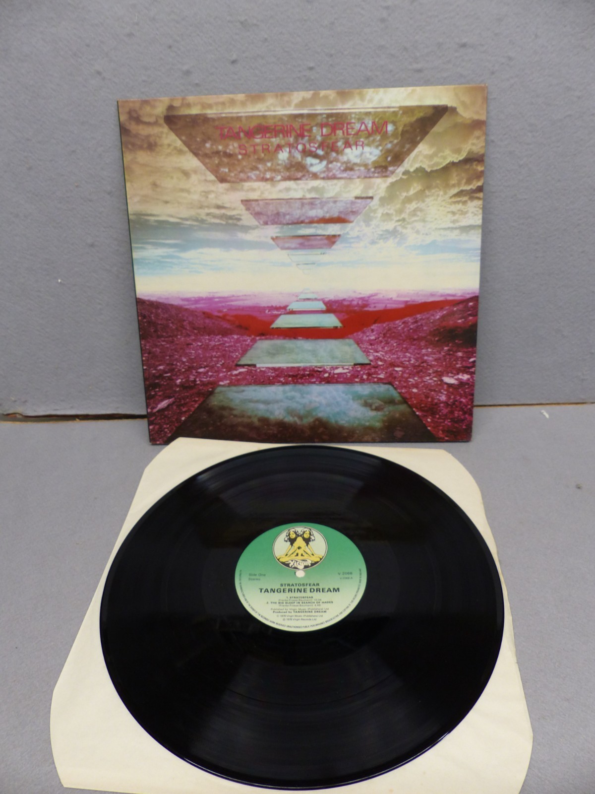 Tangerine Dream: Stratosfear - UK 1st press 12" Album - 1976 - V2068