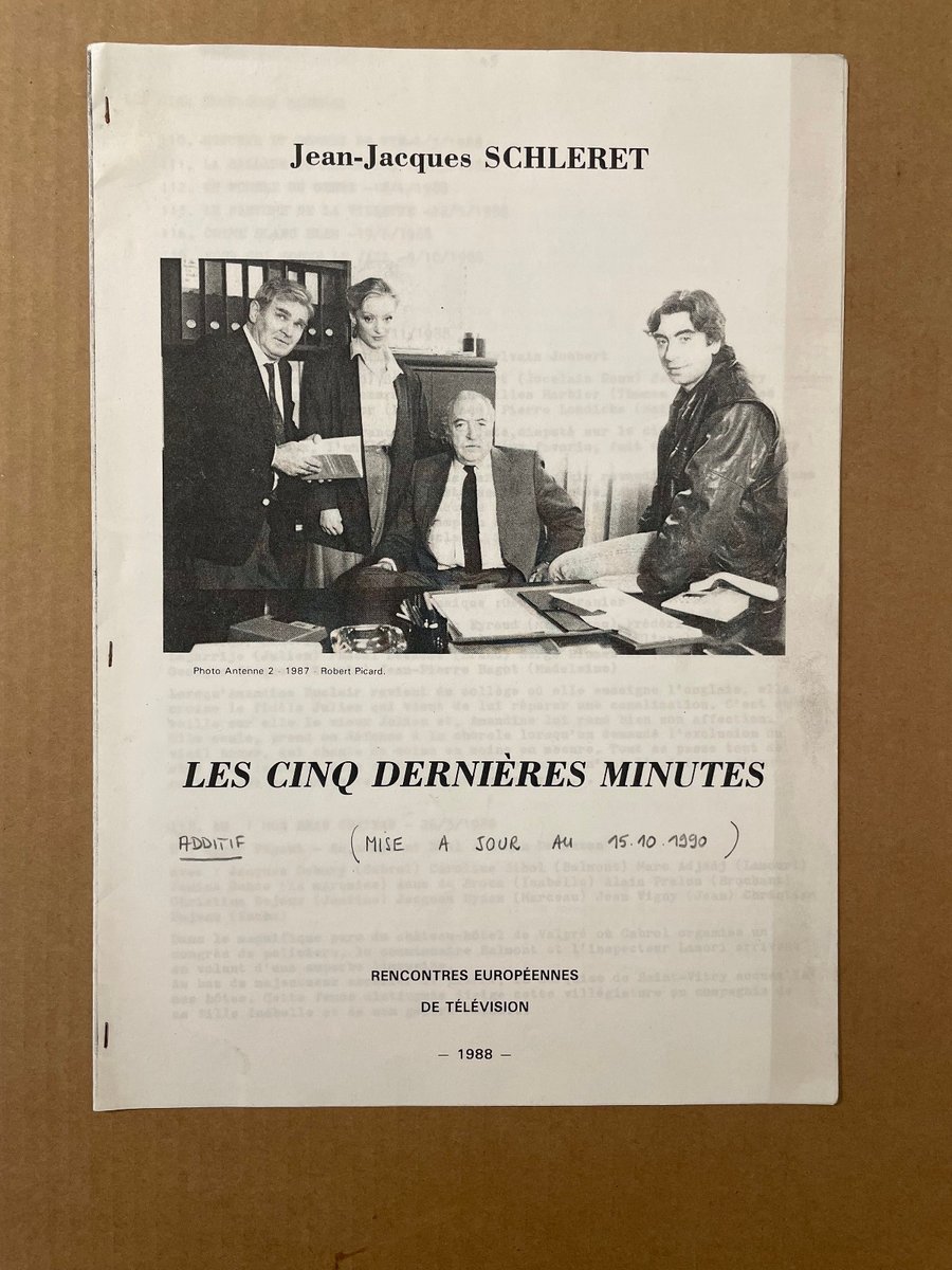 Jean-Jacques Schleret : Les cinq dernières minutes - Additif (1988) - TBE
