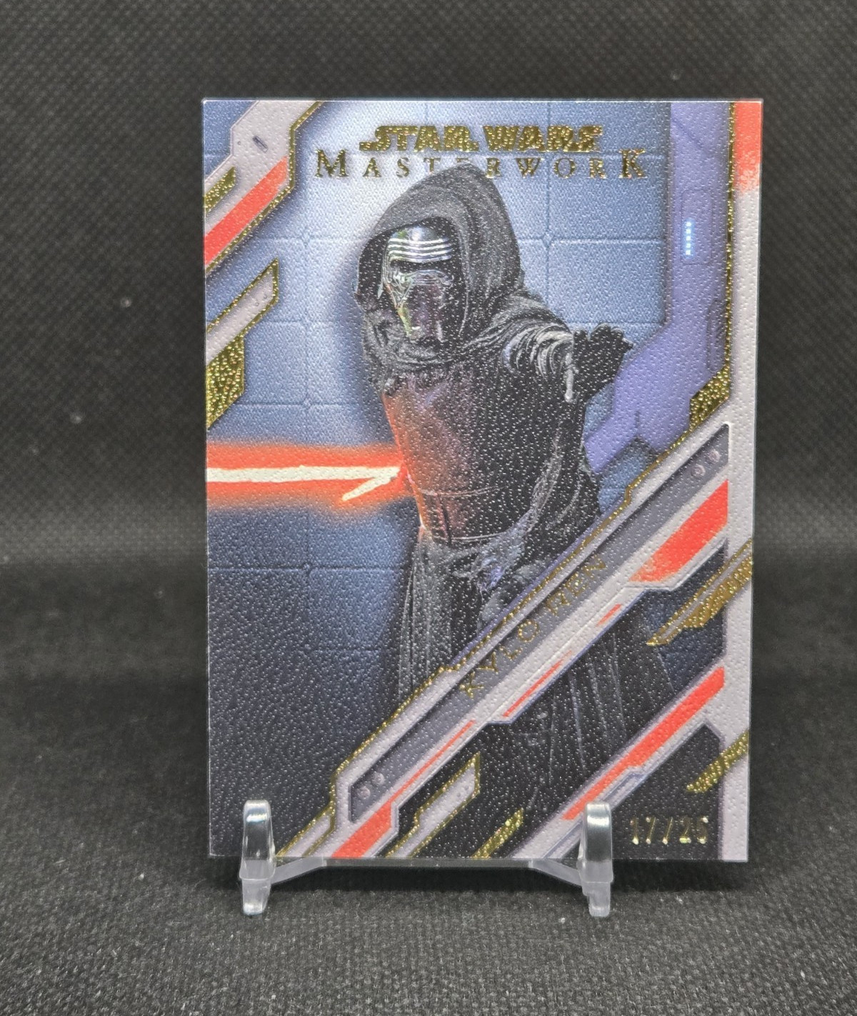 2025 Topps Star Wars Masterwork Canvas Kylo Ren Under Disguise Force Awakens /25