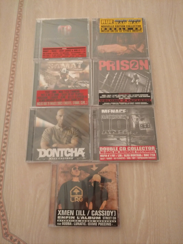 📀7 CDs Rap Francés x 8€