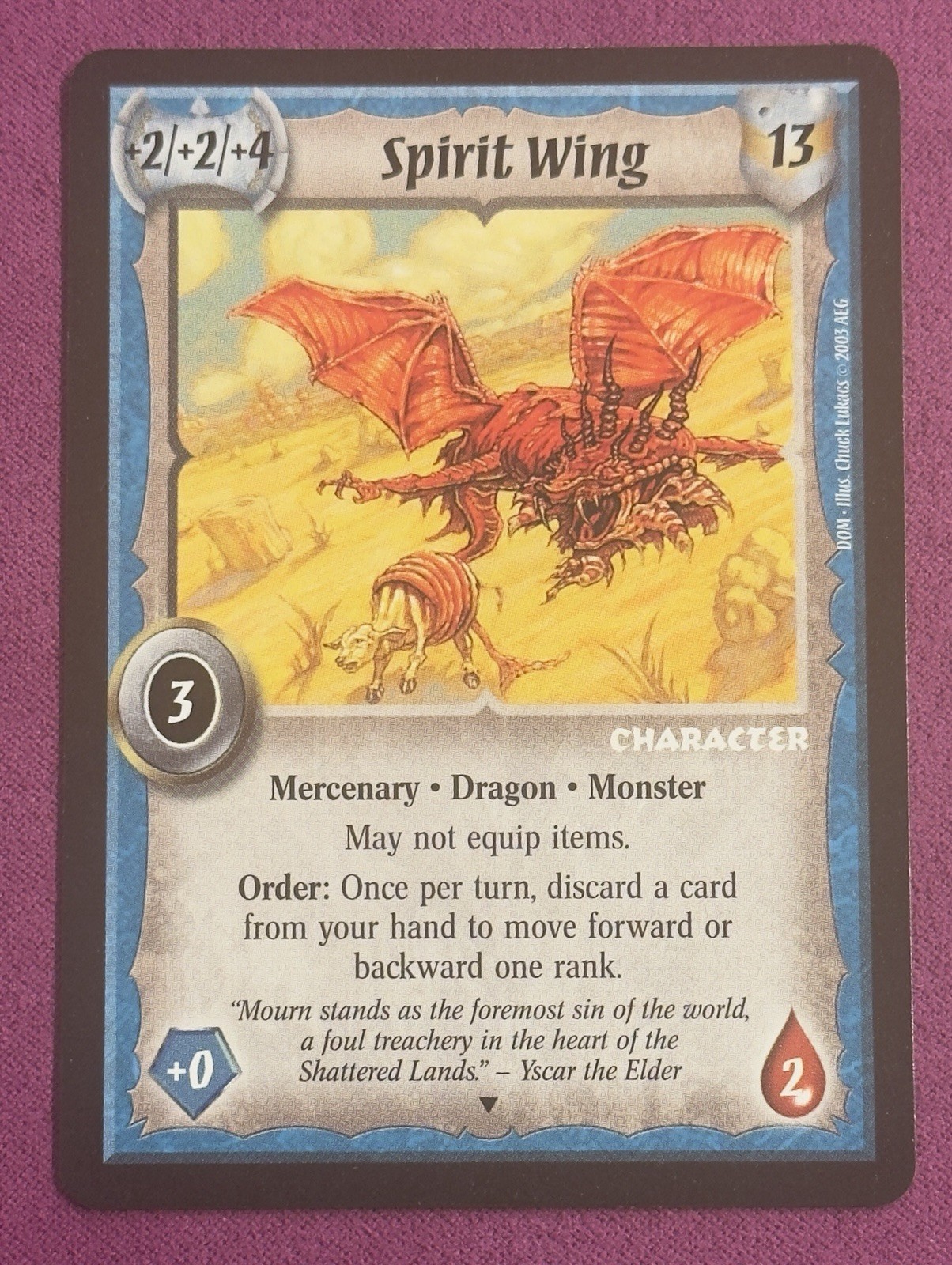 Warlord Saga Della Tempesta Classico Promo Spirit Wing