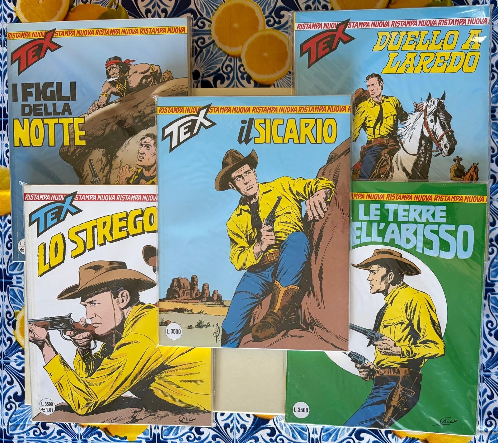 Tex nuova ristampa n.46-47-48-49-50 buone condizioni