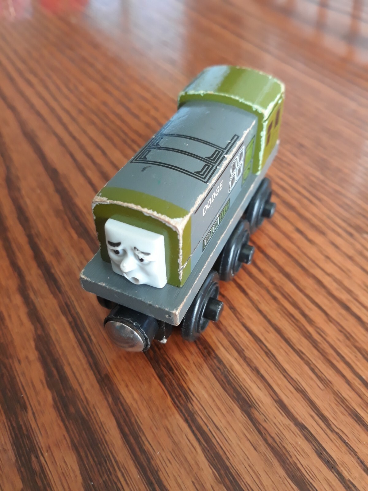 DODGE - Trenino carro armato ferroviario in legno Thomas & Friends - 2000 - Learning Cruve