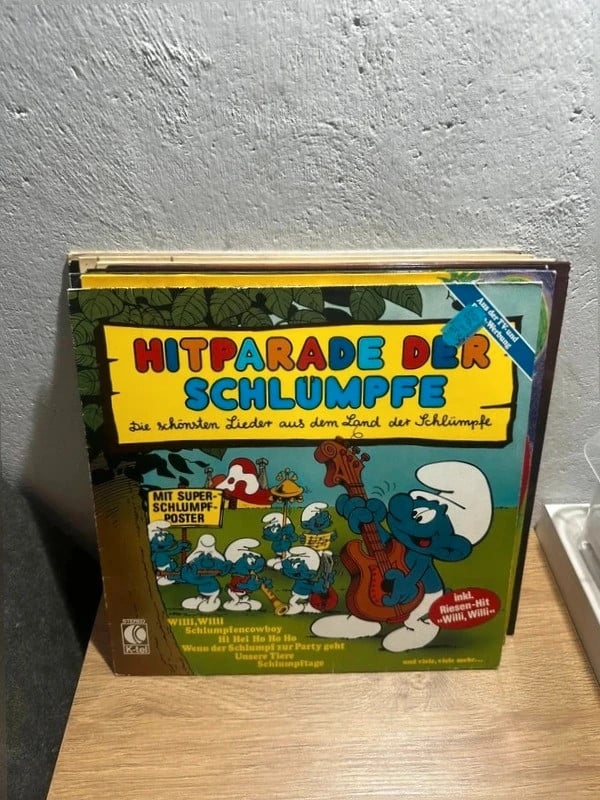 Hitparade der Schlümpfe Vinyl LP – Kinderlieder & Schlumpf Hits