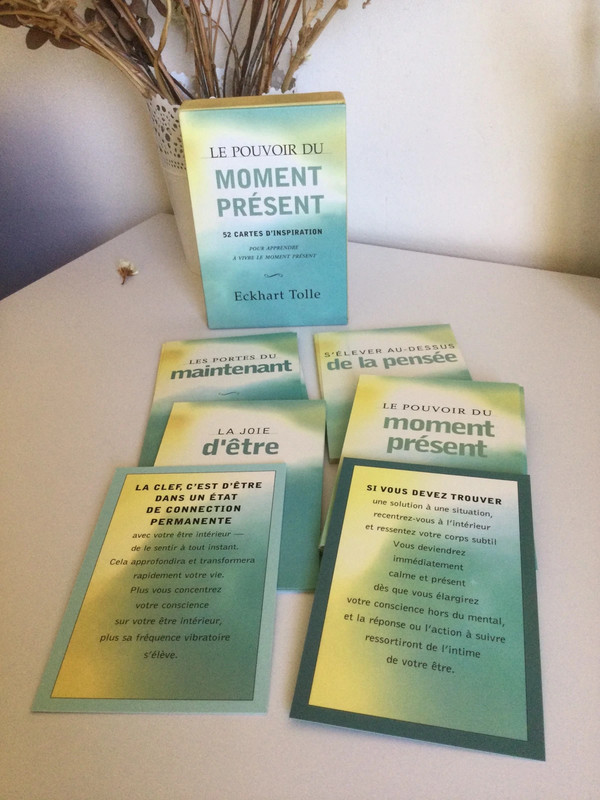 Le pouvoir du moment présent, 52 cartes d’inspirtion par Eckhart Tolle 2002