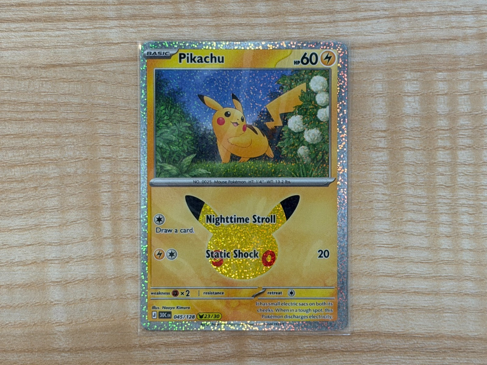 Pikachu 045/128 Pokemon Celebrazione 30° Anniversario 23/30