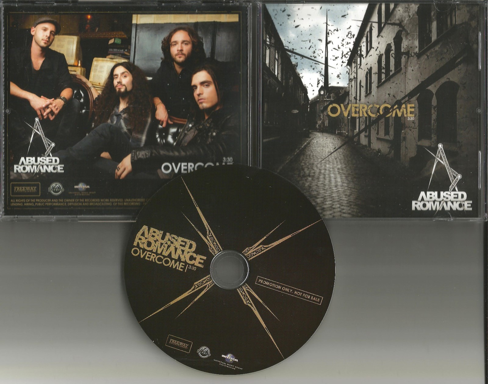 ABUSED ROMANCE Overcome Ultra Rare 2009 TST PRESS PROMO RADIO DJ CD Single MINT