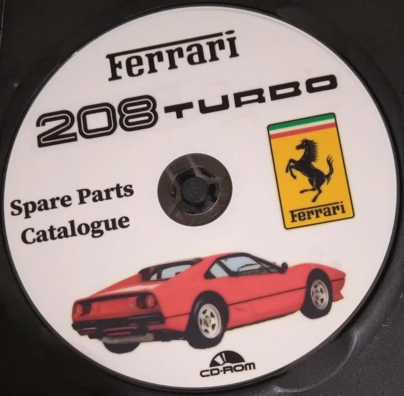 CD-R Ferreri 208 Turbo spare parts catalogue