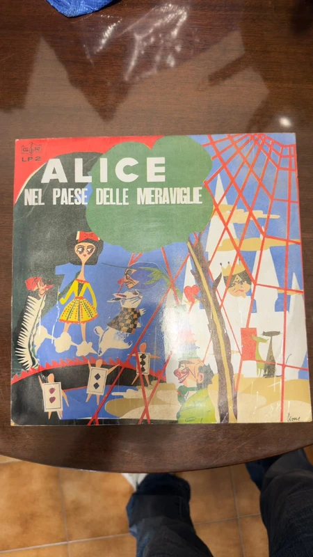 Alice nel Paese delle Meraviglie Vinile LP Fiaba Sonora Anni '60 - Illustrazione Psichedelica RARA