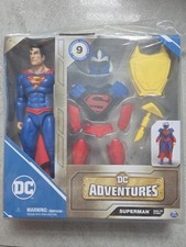 Kids Toys DC Comics Superman Man of Steel Action Figure 9 Accessories 30cm