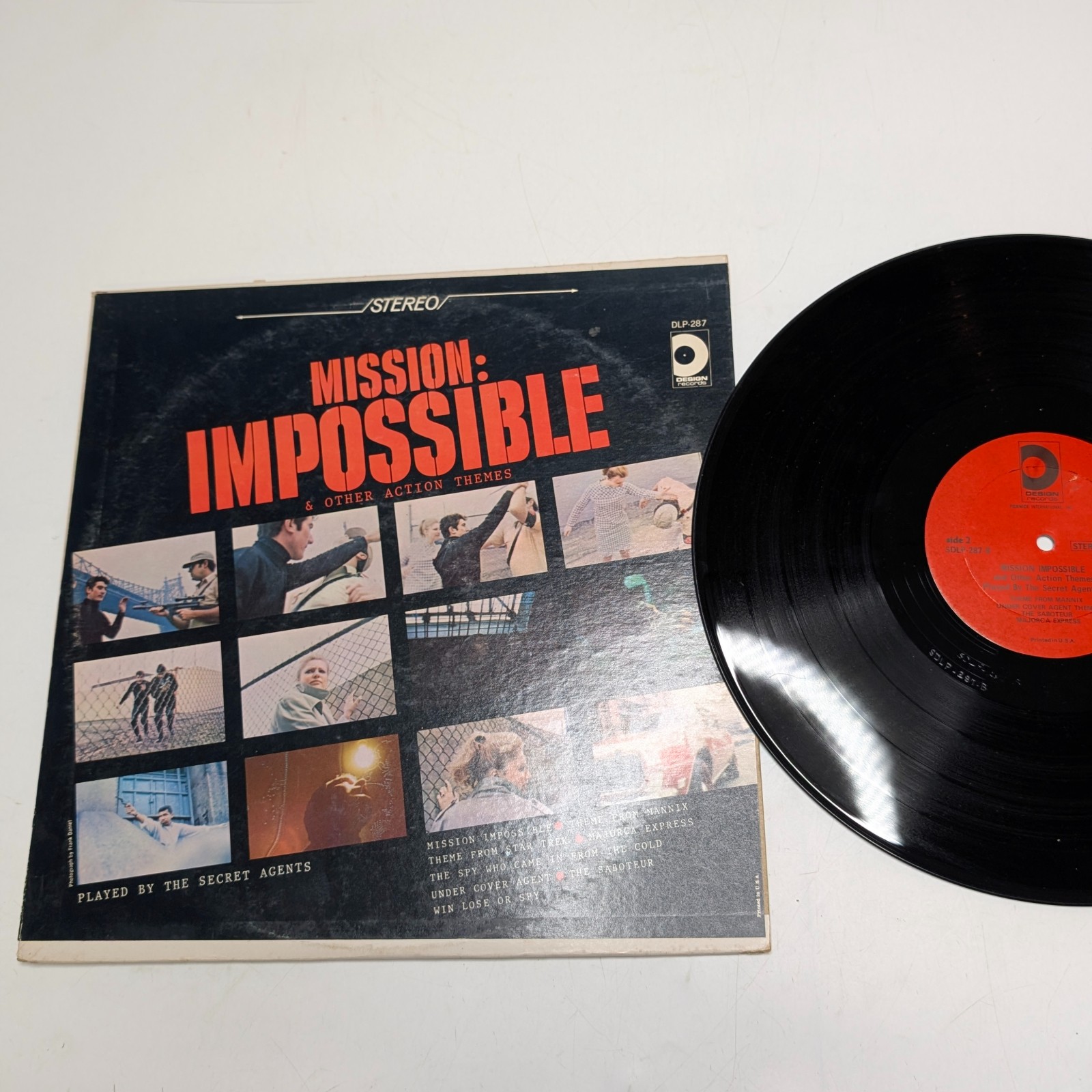 1968 The Secret Agents Mission Impossible Star Trek Action Themes LP SDLP-287