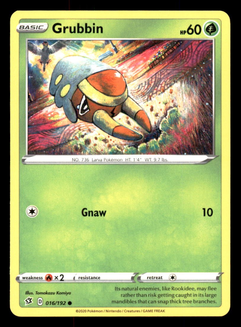 GRUBBIN 016/192 POKEMON REBEL CLASH LP