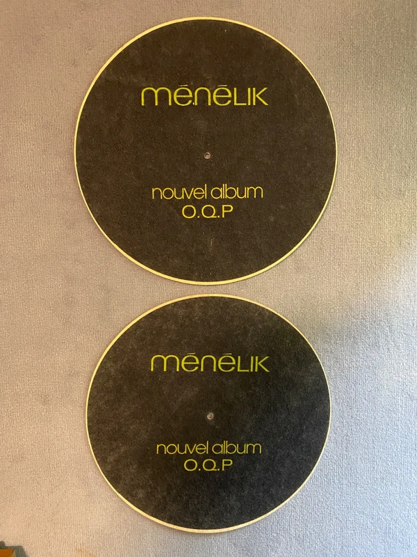 2 Feutrines "Ménélik" pour platines vinyles (Slipmat)