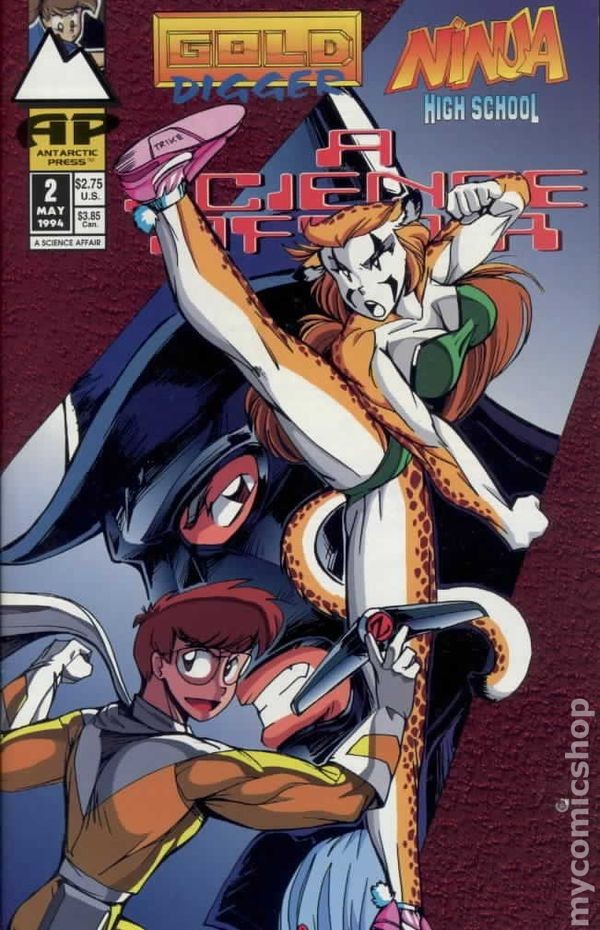 A Science Affair Gold Digger & Ninja High School #2 FN 1994 Immagine Stock