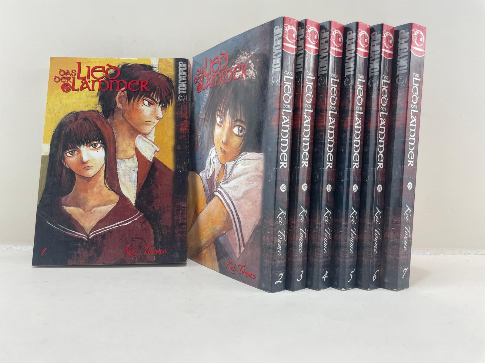 Das Lied der Lämmer 1-7, confezione completa, condizioni accettabili, manga, tedesco