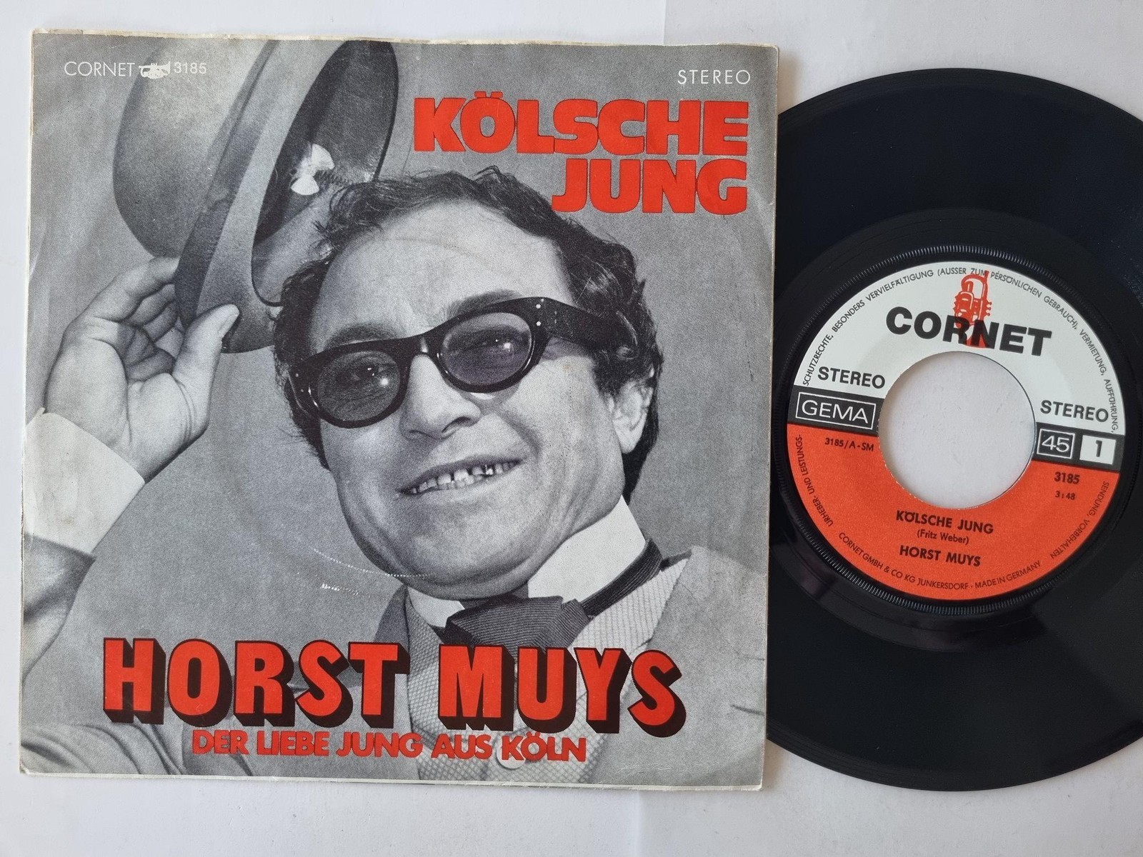 Horst Muys - Kölsche Jung/ Heimweh nach Köln 7'' Vinyl Germany