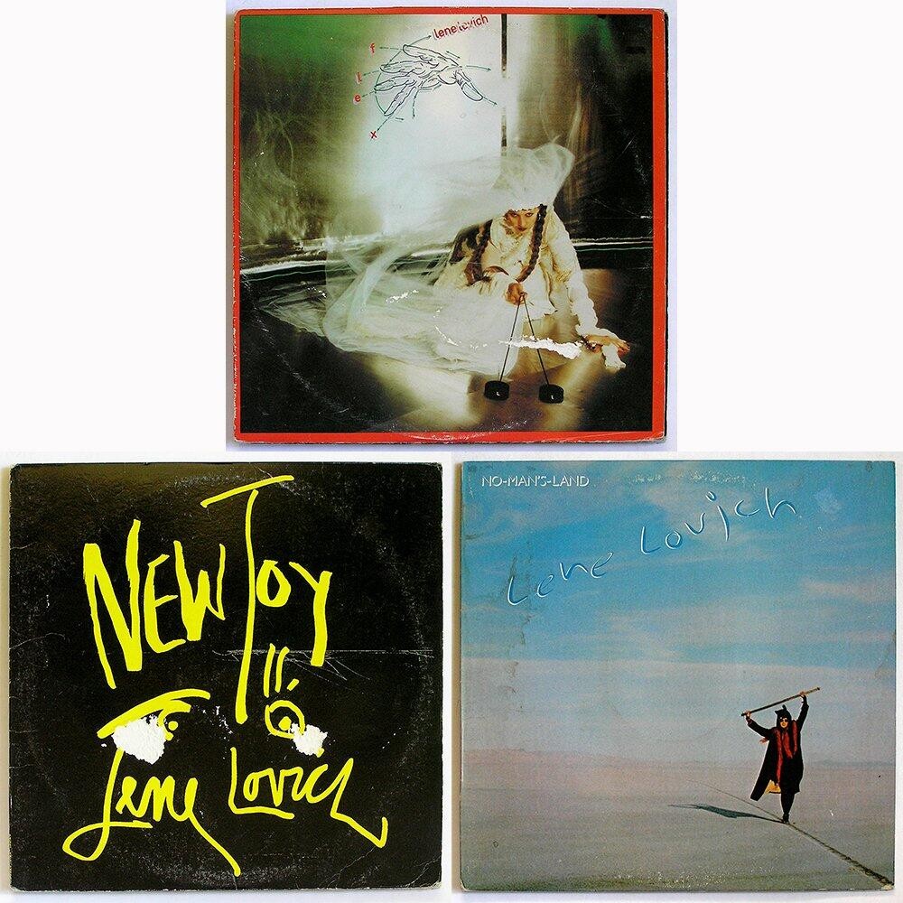 LENE LOVICH 3 LPs 1980 Flex 1981 New Toy 1982 No Man's Land EEXCELLENT Vinyl