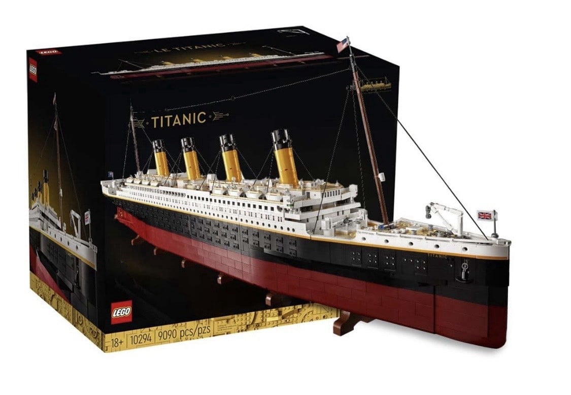 LEGO Icons Titanic 10294 9090 pezzi in scatola praticamente inutilizzati la maggior parte delle borse sigillate
