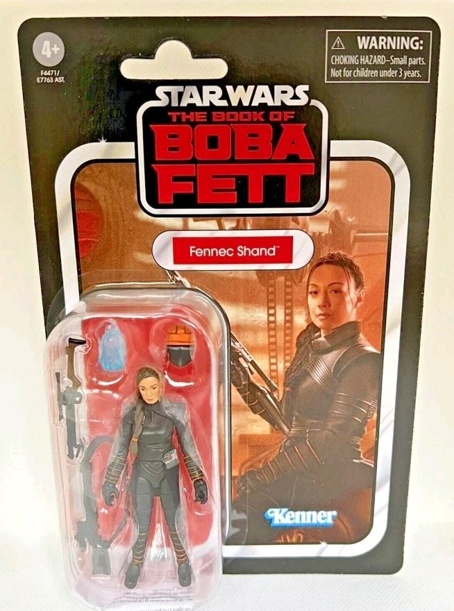 Star Wars Fennec Shand Figure Collezione Vintage Action Kenner Libro di Boba Fett