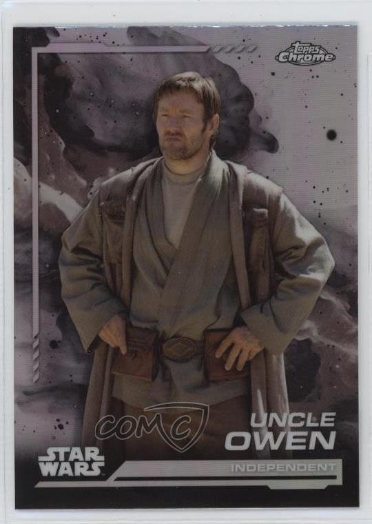 2024 Topps Chrome Star Wars rifrattore arcobaleno indipendente Owen Lars zio 16 m5