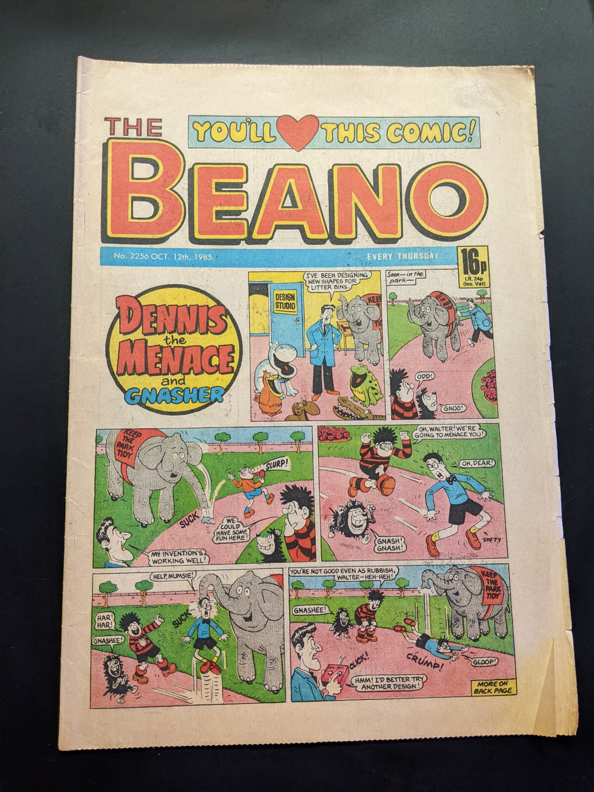 Beano Comic No 2256 October 12th 1985.