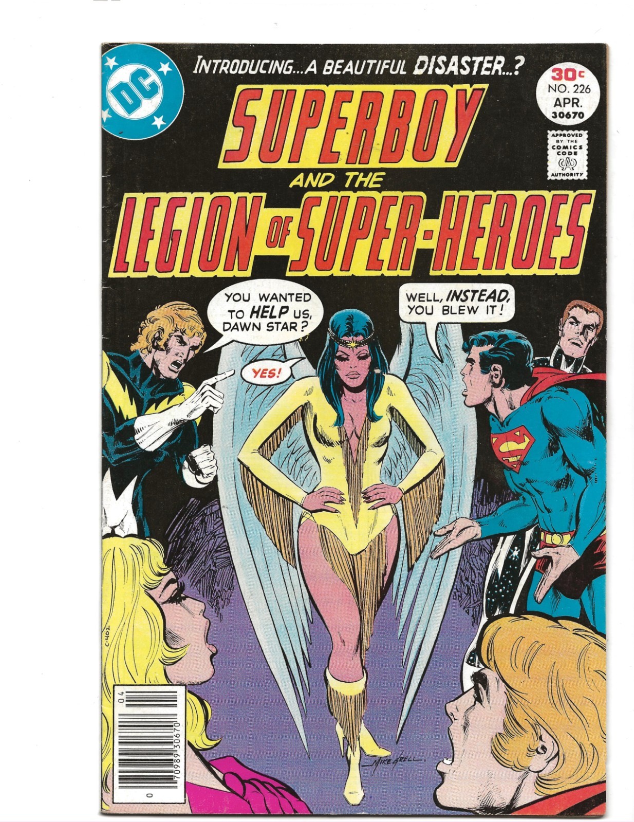 Superboy and the Legion of Super-Heroes 226 (1977)  1ST APPEARANCE DAWNSTAR !!!