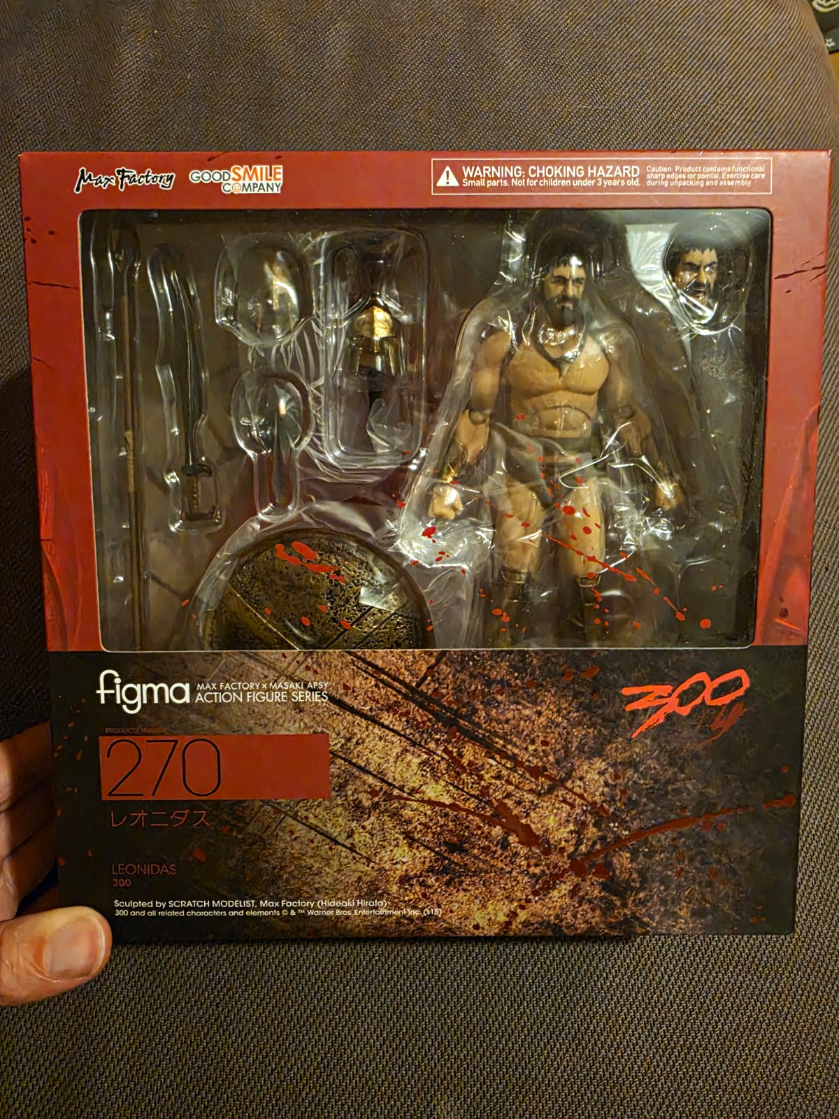 Modellino Max Factory Figma n.270 Leonidas 300 Movie Spartan