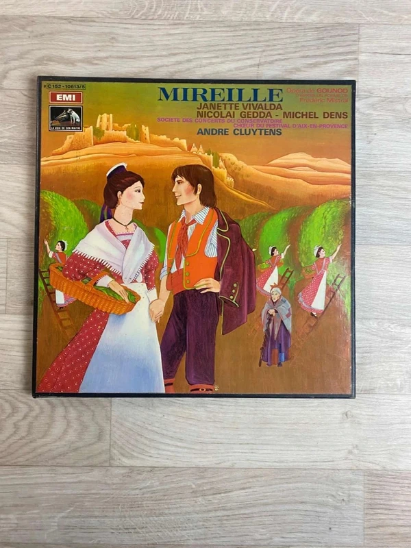 Coffret ancien d'opéra – Mireille de Charles Gounod – Disques vinyles – La Voix de son Maître