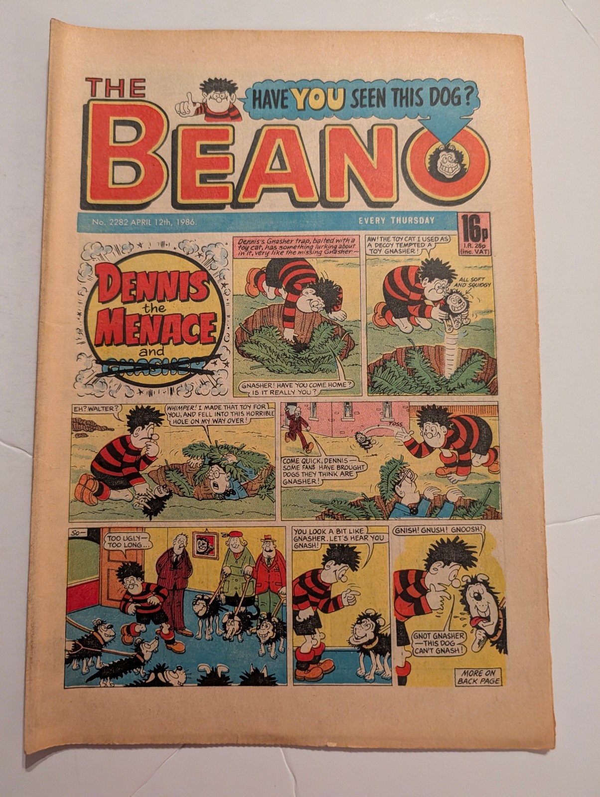 Beano Comic No 2282, April 12th 1986.