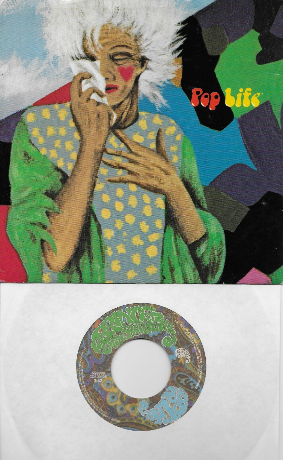 PRINCE  Pop Life / Hello 45 with PicSleeve