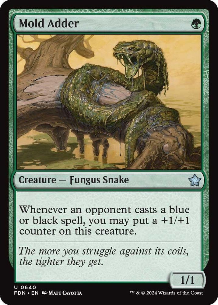 2024 Magic: The Gathering: FDN - Mold Adder (#640, Uncommon, Lightly Played)