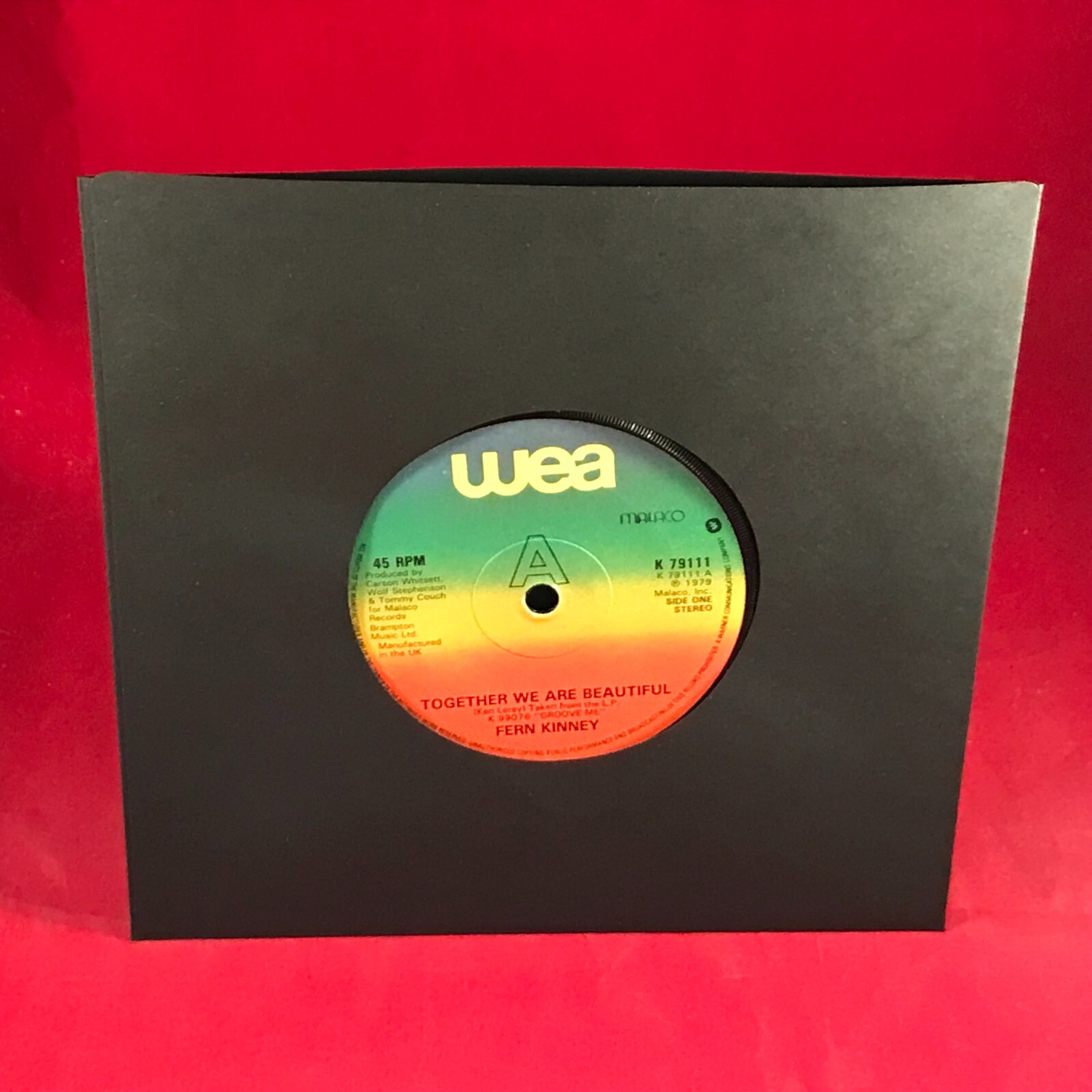 FERN KINNEY Together We Are Beautiful - 1979 UK 7" vinyl Single 45 record