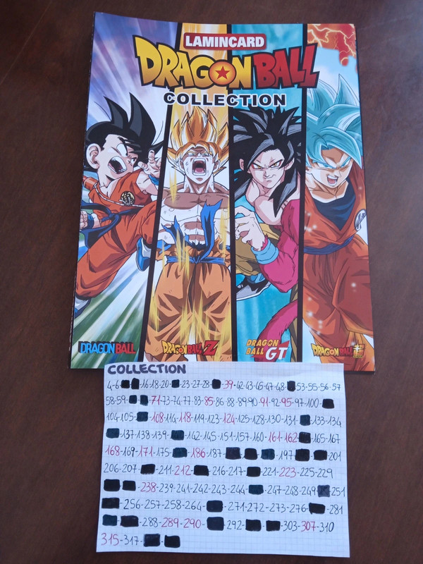 Lamincard Dragonball Collection (Mancoliste)