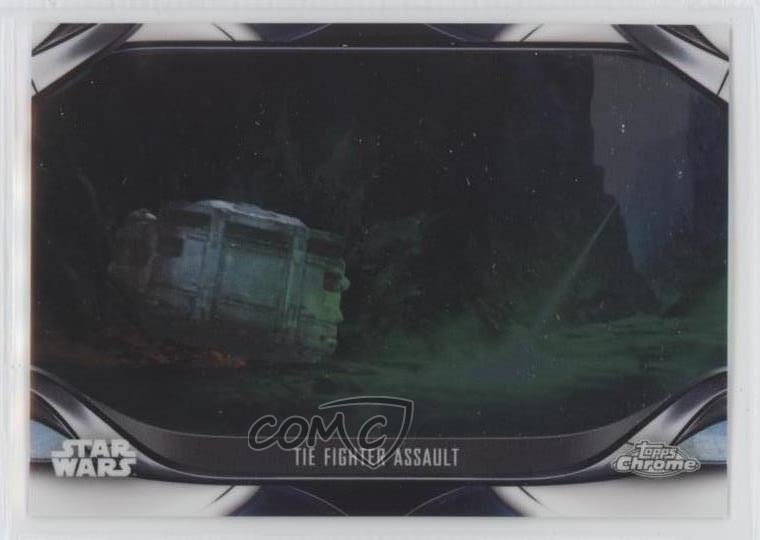 2022 Chrome Star Wars The Mandalorian Beskar Edition TIE Fighter Assault 2k3