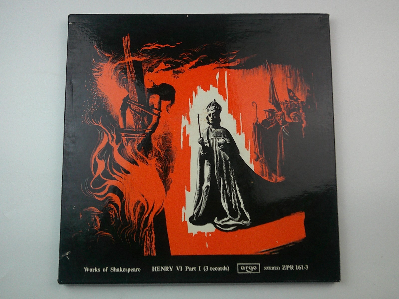 Shakespeare Henry VI Part 1 3‑Record Box Set Argo ZPR 161‑3 Marlowe Dramatic