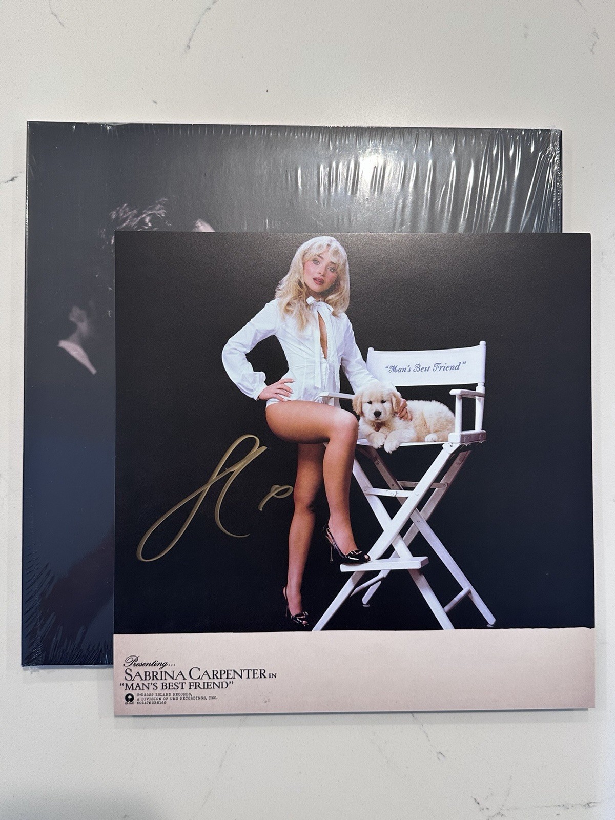 Man's Best Friend Sabrina Carpenter 12" LP Hand Signed Autographed Alternate #1