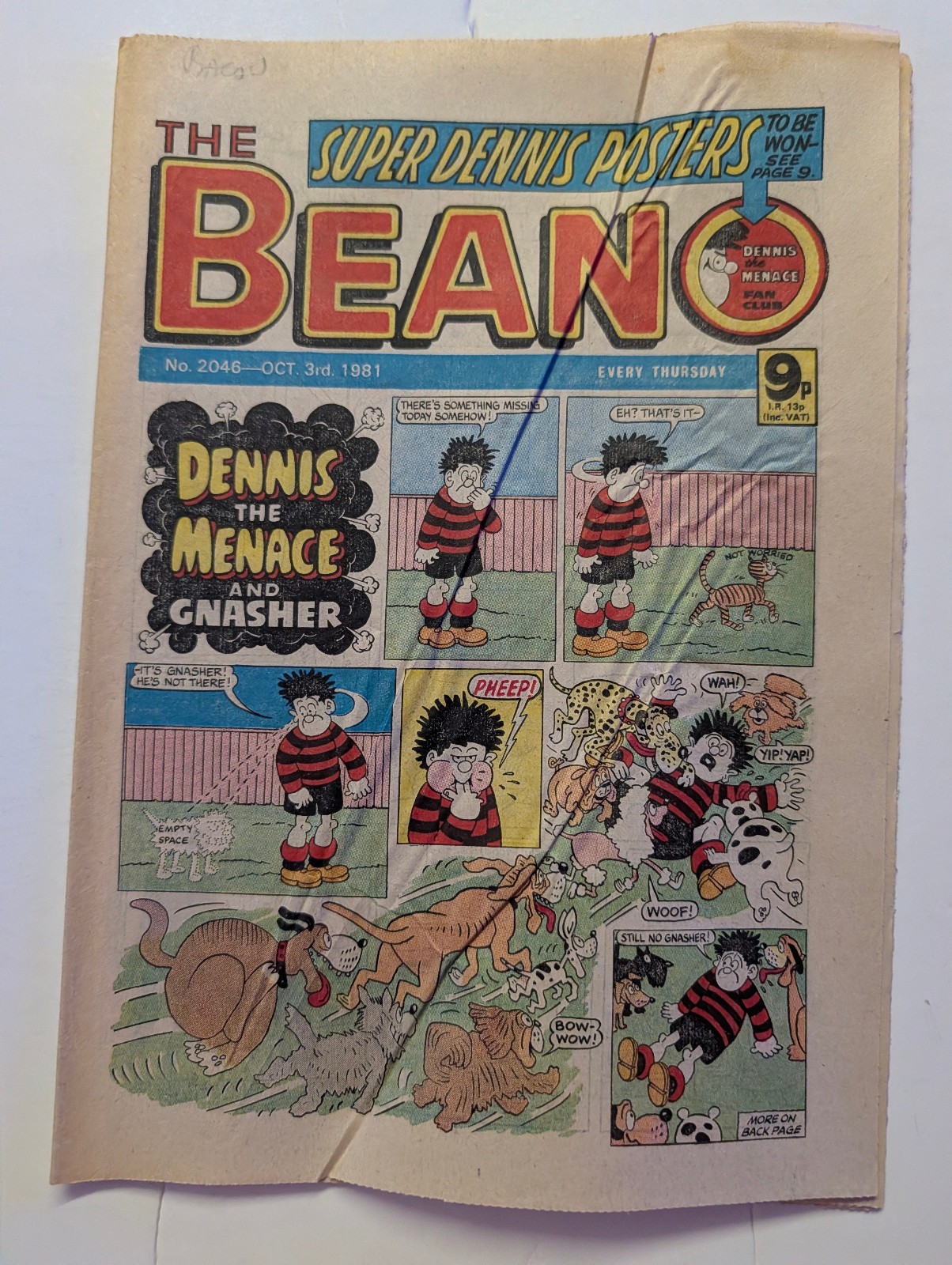Beano Comic No 2046, October 3rd 1981.