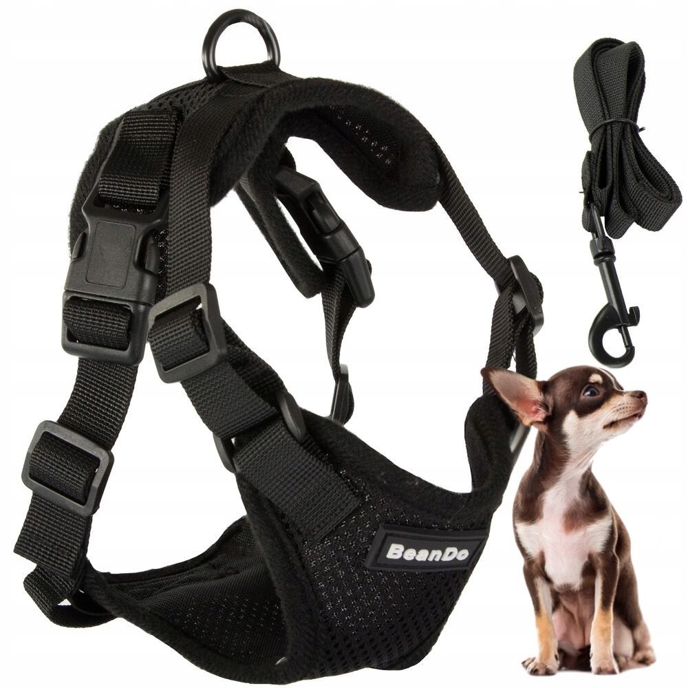 Pettorina per cani senza pressione, nera (100) GAB_A