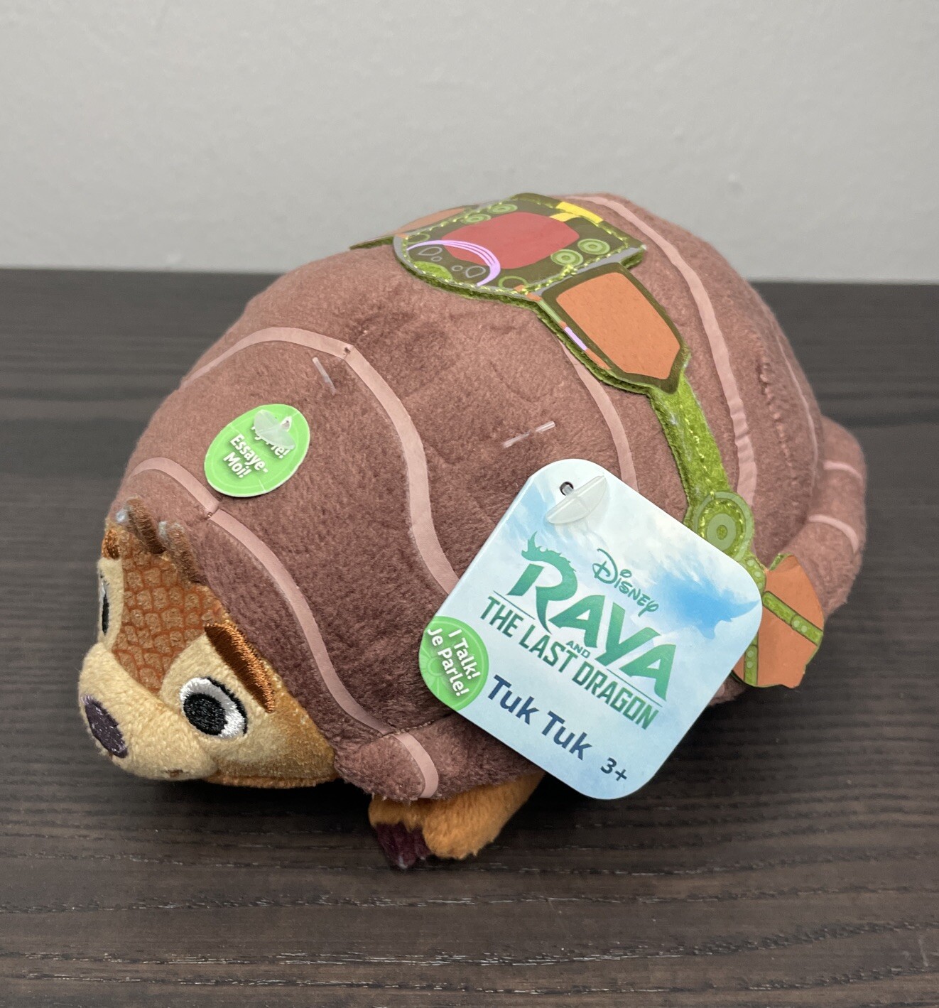 Peluche Tuk Tuk piccolo peluche di Disney Raya e l'ultimo drago. Nuovo con etichetta