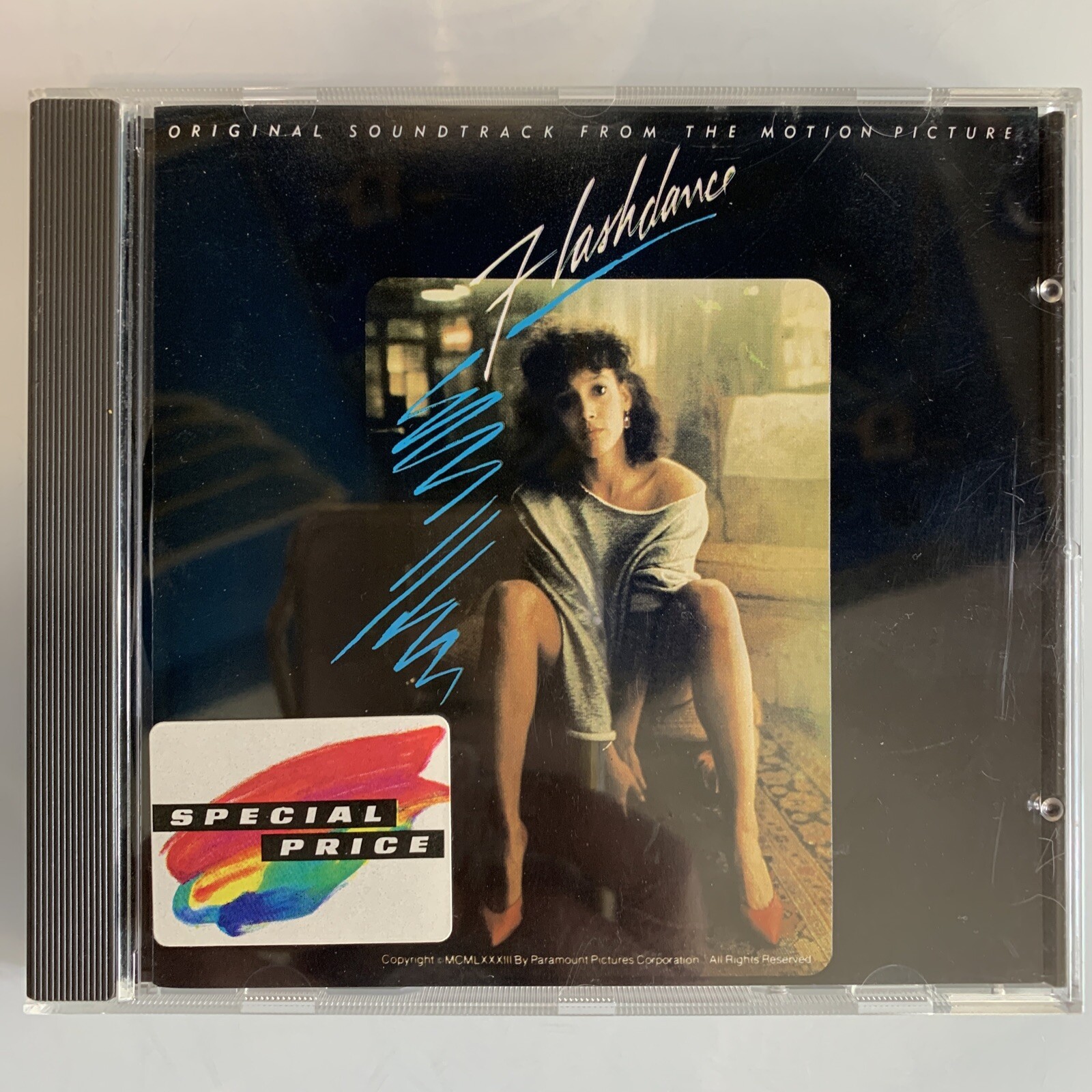 Flashdance by Original Soundtrack (CD, May-1987) W. Germany Yellow Stripe