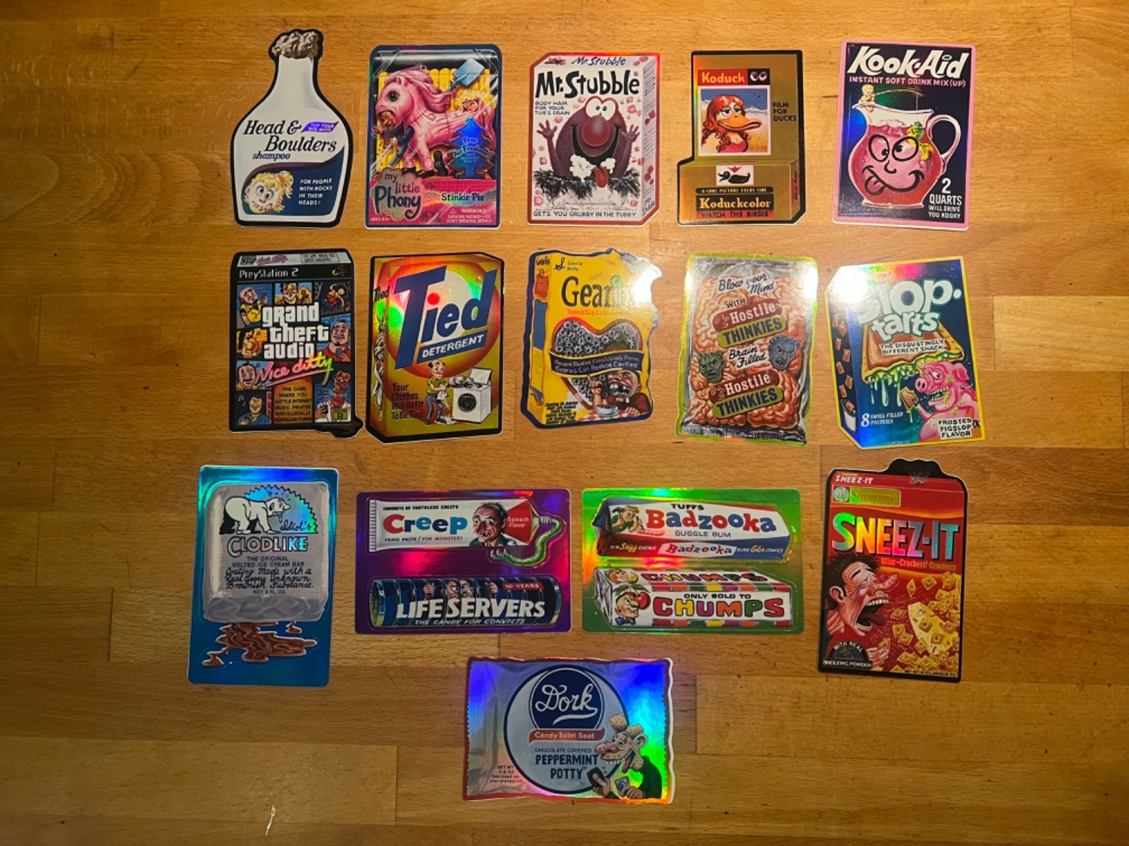 Adesivi Distributore Automatico "Wacky Packages" | 2005 | Set Completo 15 - Topps - VSI