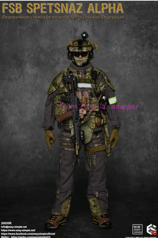 Modellino perfetto Easy&Simple 1/6 Es26050r Russia Fsb Spetsnaz Alpha in stock