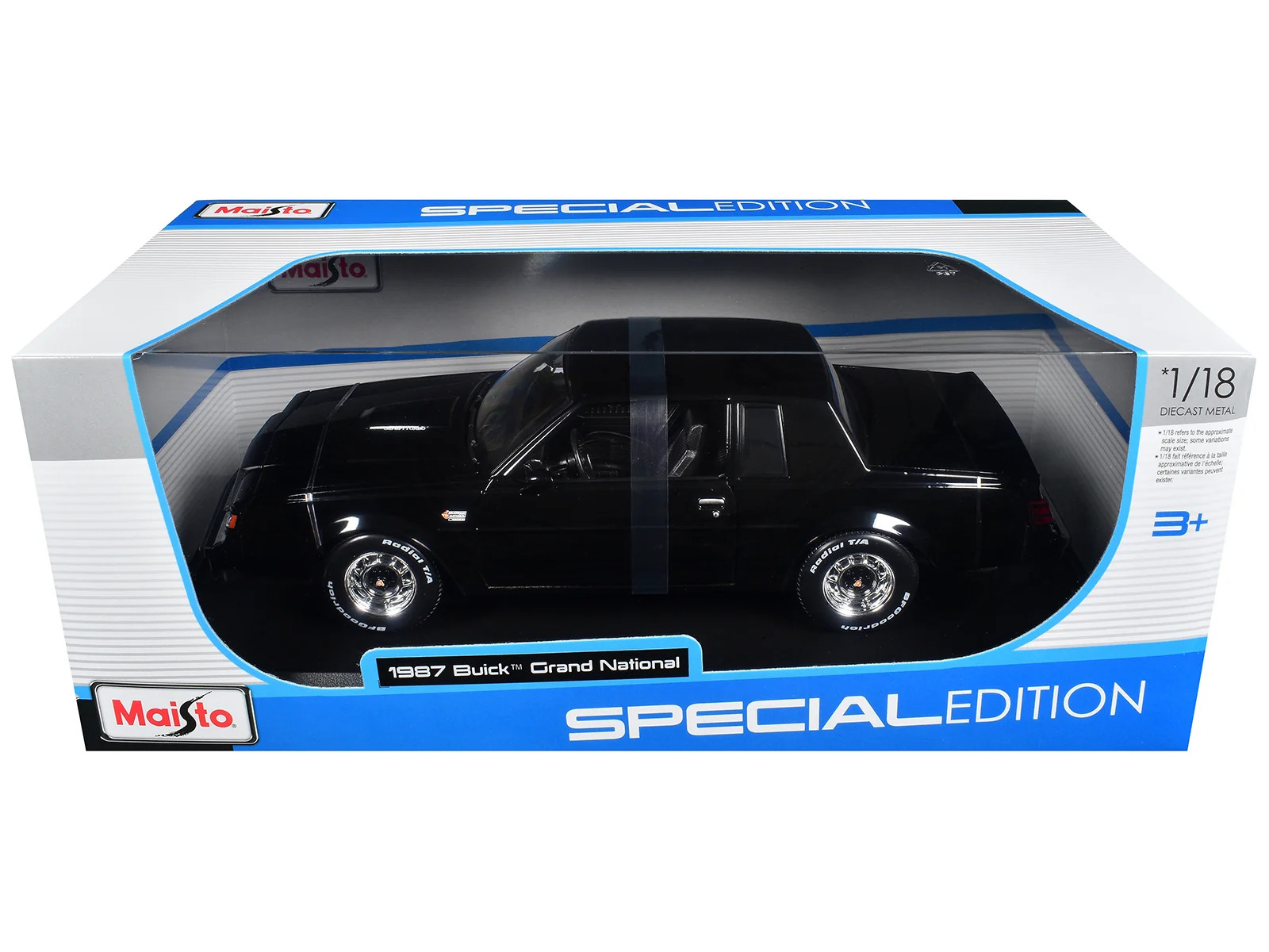 1987 Buick Grand National Black 1/18 Diecast Model Car - Maisto