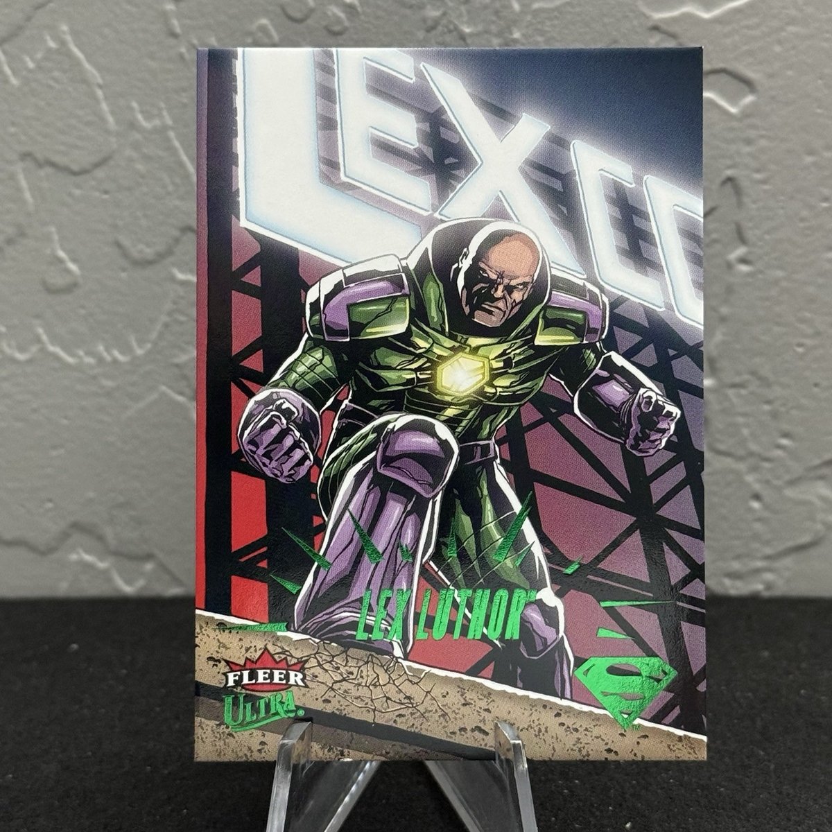 2026 Fleer Ultra Superman Lex Luthor #72 lamina verde