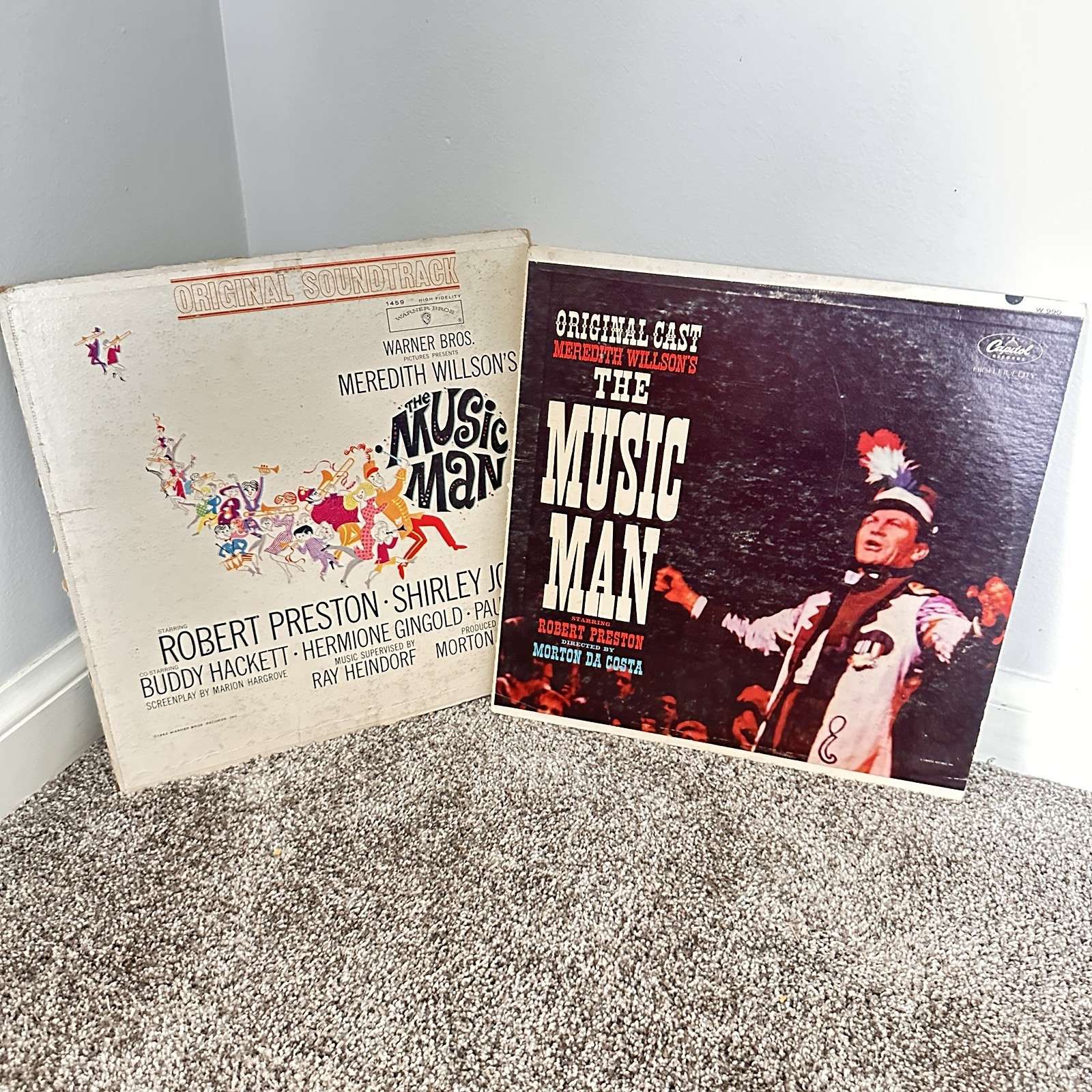 Lot Of 2 The Music Man Original Soundtrack Vinyl LP • Warner Bros • Capitol